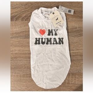 New! Grayson Pup “❤️ My Human” Dog Tee – Size Small